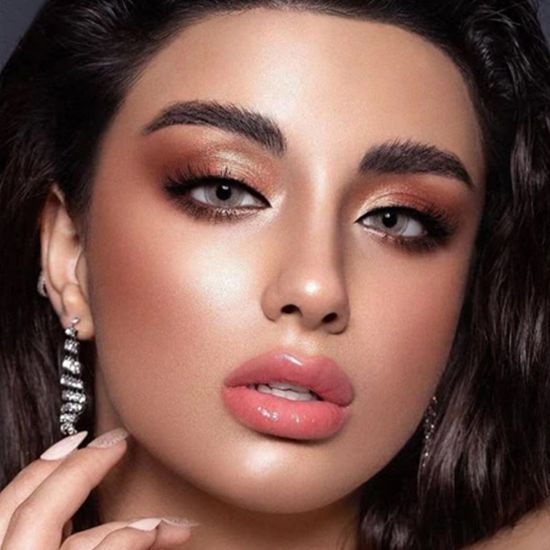 لنز طوسی عسلی دهب پرل Dahab Perle-آرایشی فرهاد