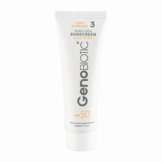کرم ضد آفتاب رنگی ژنو بایوتیک با SPF50 مناسب پوست چرب و مختلط حجم 50 ملی لیتر-فرهاد