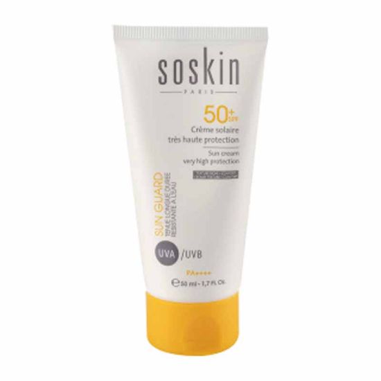 کرم ضدآفتاب بی رنگ سسکین با SPF50 مناسب پوست چرب حجم 50 میلی لیتر | فرهاد
