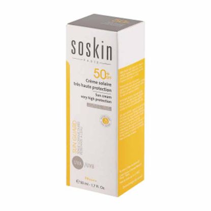 کرم ضدآفتاب بی رنگ سسکین با SPF50 مناسب پوست چرب حجم 50 میلی لیتر | فرهاد