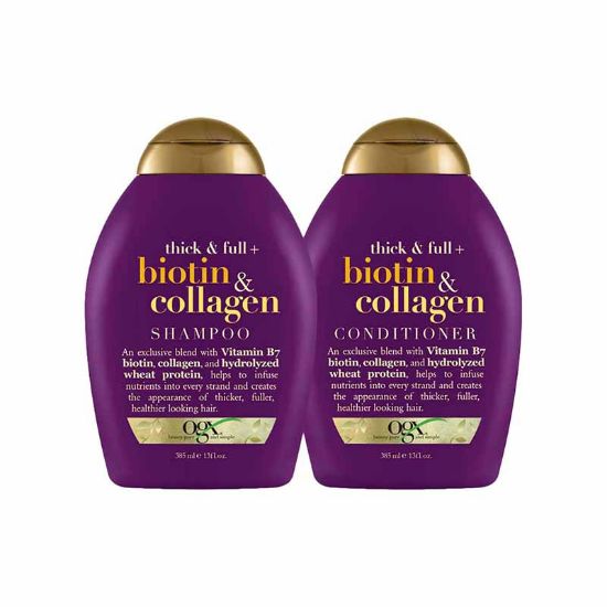 شامپو مو حجم دهنده بیوتین و کلاژن او جی ایکس Biotin & Collagen Volumizing shampoo Ogx-فرهاد